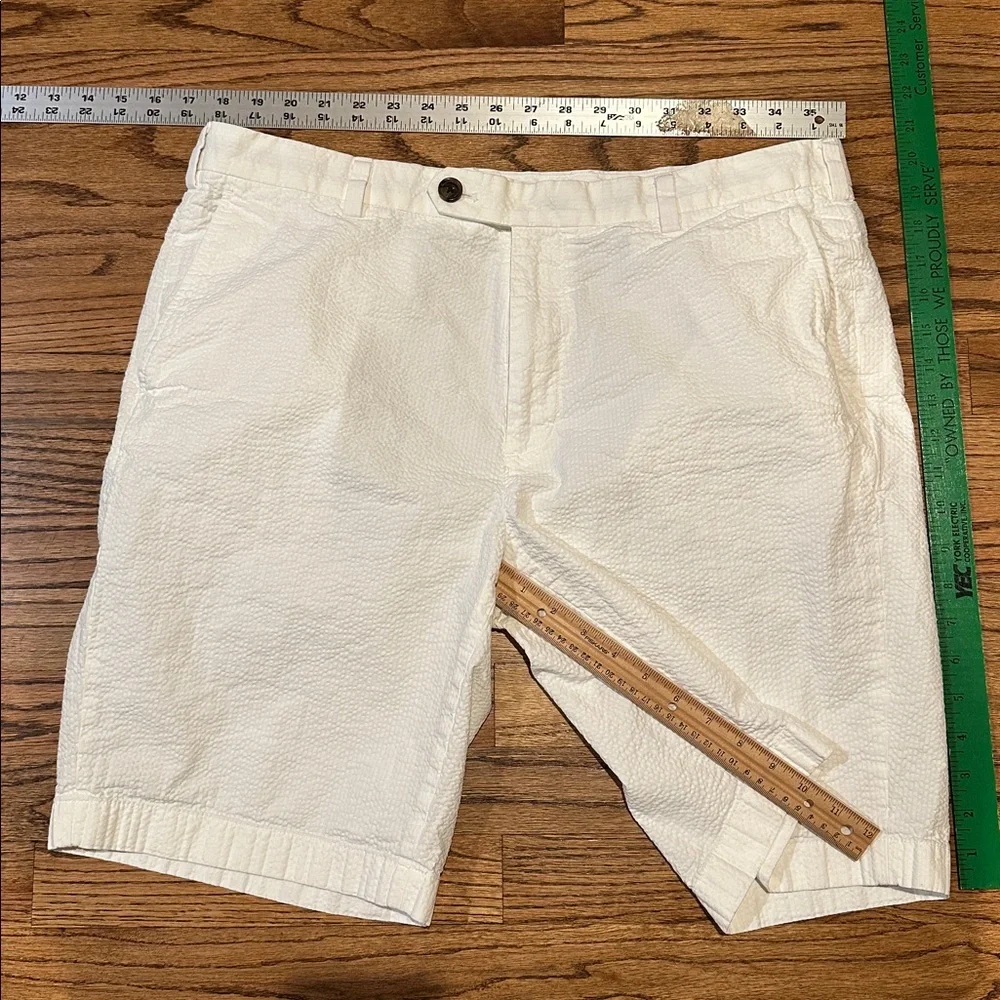 Brooks Brothers Seersucker Cream/Off White Men Shorts W38